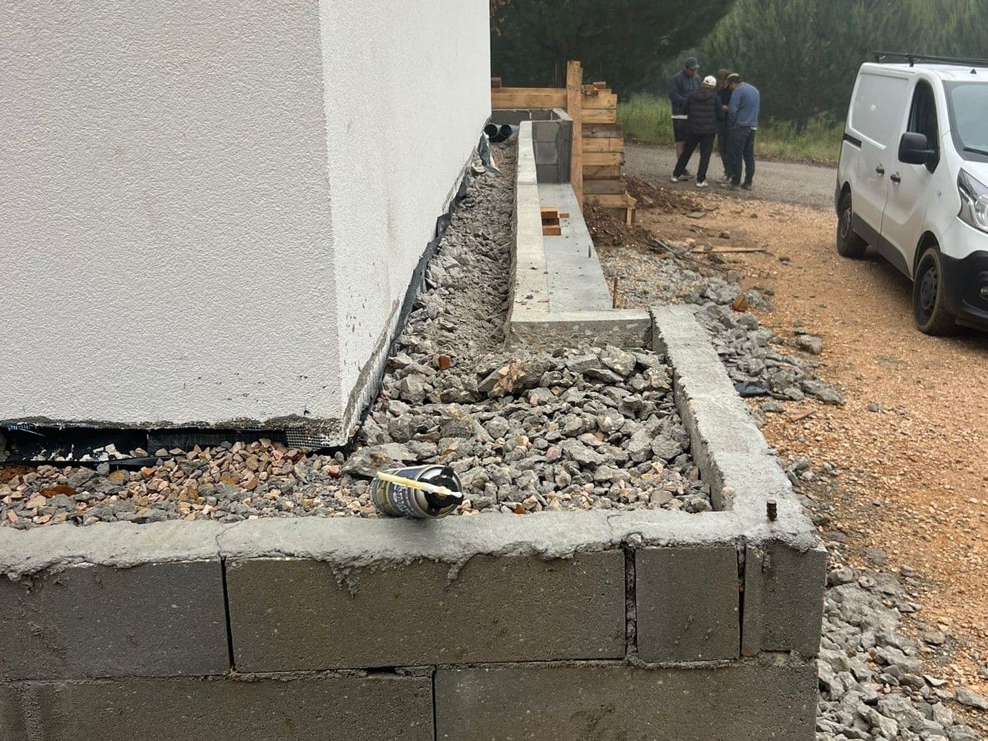 Foundation works and site preparation